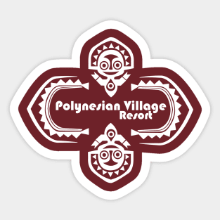 Polynesian Village Resort Logo Sticker